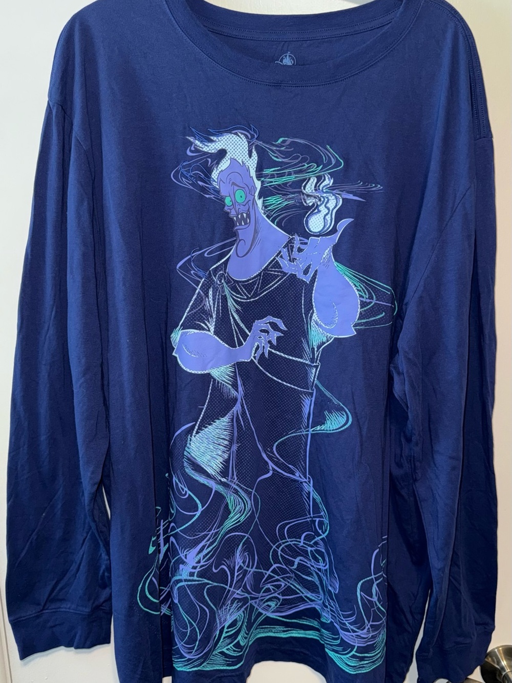 Disney Hercules - Hades Navy Graphic Long-Sleeve Shirt